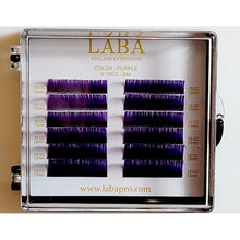 Load image into Gallery viewer, LABA COLOR LASH EXTENSIONS 1/2 TRAY