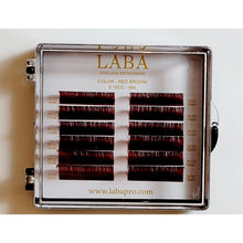 Load image into Gallery viewer, LABA COLOR EYELASH EXTENSIONS CC 10-13mm ( Mixed 1/2 Trays)
