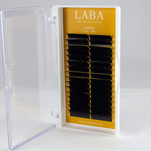 Load image into Gallery viewer, LABA CLASSIC Eyelash Extensions "L" Curl  Mixed Length Trays 0.10mm and 0.15mm