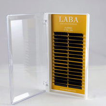 Load image into Gallery viewer, LABA CLASSIC Eyelash Extensions "L" Curl  Mixed Length Trays 0.10mm and 0.15mm