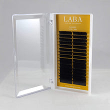 Load image into Gallery viewer, LABA CLASSIC Eyelash Extensions &quot;L&quot; Curl  Mixed Length Trays 0.10mm and 0.15mm

