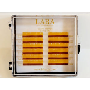 LABA COLOR EYELASH EXTENSIONS CC 10-13mm ( Mixed 1/2 Trays)