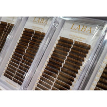 Load image into Gallery viewer, LABA VOLUME DARK BROWN EYELASH EXTENSIONS-16 Row Full Trays (Single Length)
