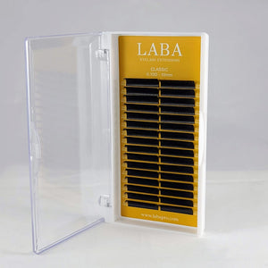 LABA CLASSIC Eyelash Extensions Single-Length Trays- 0.10mm