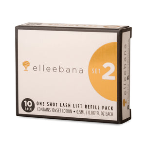 ELLEEBANA ONE SHOT LASH SET REFILL PACK- 10 PACK STEP TWO ONLY
