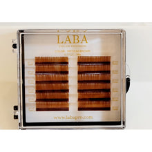Load image into Gallery viewer, LABA VOLUME COLOR EYELASH EXTENSIONS .07mm MIXED-LENGTH TRAYS