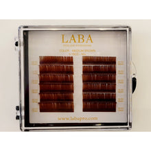 Load image into Gallery viewer, LABA CLASSIC COLOR EYELASH EXTENSIONS .15mm MIXED-LENGTH TRAYS