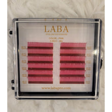 Load image into Gallery viewer, LABA VOLUME COLOR EYELASH EXTENSIONS .05mm MIXED-LENGTH TRAYS
