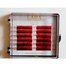 Load image into Gallery viewer, LABA CLASSIC COLOR EYELASH EXTENSIONS .15mm MIXED-LENGTH TRAYS